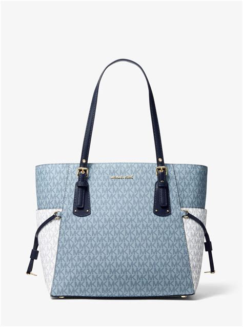 michael kors voyager tote blue